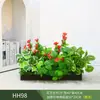Paisagismo com Plantas Verdes Simulação Floreira Divisória de Piso Arte Floral de Chão Paisagem de Plantas Combinação de Floreira Flor Artificial em Vaso Bonsai Decoração