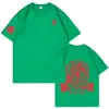 Comercio Exterior Camiseta de Manga Corta para Pareja Pesada Americana Hombre Moda Talla Grande Algodón Verano Holgada Superior Logotipo Imprimible