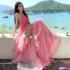 Vestido de Noche Súper Hada Rosa para Mujer, de Alta Gama para Cumpleaños, Ceremonia de Mayoría de Edad, Examen de Arte, Fiesta de Compromiso de Socialité, Vestido de Vacaciones con Cuello Halter