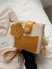 Bolsa de Ombro Versátil e Fashion 2025 Nova Moda Bolsa Transversal Cor Contrastante Bolsa Quadrada Pequena Bolsas Mini Bolsa Pequena