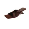 Sandalias de Cuña Retro Francesas de Terciopelo con Punta Cuadrada para Mujer, Estilo Elegante, Versátiles para el Verano, Sandalias de Tacón Medio con Punta Abierta