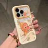 Funda linda de impermeable con personaje de estrella, estuche de ventana grande, adecuada para el teléfono Apple 18 Pro Max para niñas, alto valor estético, transparente para 17 y 16
