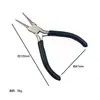Pinzas de Punta Fina de Níquel-Hierro Manuales de Grado Industrial de 4.5 pulgadas, Pinzas de Corte Diagonal, Pinzas de Punta Redonda, Juego de Pinzas Manuales de Níquel-Hierro para Bricolaje, Pinzas para Joyería