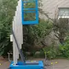 Vehículo de trabajo aéreo pequeño con elevador hidráulico móvil, elevador de mástil único de aleación de aluminio