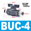 Conector de plugue rápido, válvula pneumática, BUC8, interruptor pneumático 4, válvula manual, conector de tubo de ar, HVFF, válvula manual BUG10 12