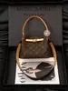 Bolso de Hombro Retro Vintage de Lujo Ligero para Viajes de Invierno, Bolso de Mano Versátil de Moda Tendencia Retro para Mujer, Bolso Cruzado
