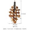 Juguetes para Loro Piña Cadena de Nueces Bloque de Madera de Manzano Cadena para Masticar Escalera de Trepa Molienda de Pico Juguete para Pájaro Paisajismo Suministros para Pájaros