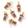 Estilo Francés Antiguo Oro Arena Colgante de Paz Pulsera de Cuentas de la Fortuna Accesorios para Joyería DIY Hecha a Mano Accesorios de Cuentas