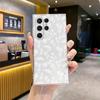 Estilo Coreano Ins Creativo Nuevo Floral Pequeño Adecuado para Samsung S25/S24Ultra Agujero Fino Todo Incluido Funda Transparente para Teléfono Móvil