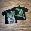 Comércio Exterior Atacado Moda Americana Emoção Mista Polvo Alienígena Strass Anjo Manga Curta Casal Estampa Total Camiseta