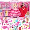 Caja de Regalo de Set de Muñeca Artificial Extra Grande Juguete para Niña Set Completo Vestir Muñeca Princesa 3 Regalo de Cumpleaños para Niños 9