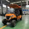 Carrito de golf eléctrico, vehículo de patrulla turística y para recorridos escénicos con caja de carga, vehículo todoterreno transfronterizo