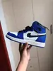 Zapatos Putian Aj1 Zapatos de Baloncesto Caña Media Prácticos Zapatos de Mujer Jordan 1 Lakers Morado Dorado Gris Humo Azul Hielo Zapatos de Hombre Originales Zapatos Deportivos