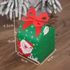 Caixa de Doces de Natal Nova Caixa de Presente de Natal Caixa Borboleta Caixa Grande de Doces para Casamento Caixa Quadrada com Fundo de Maçã Exportação Transfronteiriça