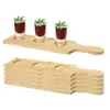 Bandeja de Spirits Estante de Madera para Copas de Vino de Agave Soporte de Madera para Copas de Bar Bandeja de Madera para Mezclar Cócteles
