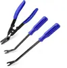 Chave de fenda de 6 polegadas 8 polegadas abridor de luz alicate conjunto de 3 peças tipo de pressionar alicate removedor de fivela de plástico removedor de clipe de fivela de painel de porta de rebite ferramenta de remoção e instalação