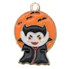 Transfronterizo 125 Goteo de aceite Fantasma de Halloween Calavera Murciélago Muerte Colgante DIY Pulsera Llavero Colgante de Joyería