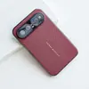 Adecuado para la funda del teléfono Huawei Pura X View, una funda protectora minimalista de cuero liso electrochapado de lujo y gama alta