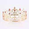 Corona de Rey para Hombre Transfronteriza Tocado Adulto Cumpleaños Reina Accesorios para el Cabello Actuación Escénica Corona Redonda Decorativa para Hombre y Mujer