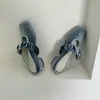 Mules Quadradas de Salto Grosso Estilo Francês para Mulheres, Adequadas para Uso Externo, Primavera 2026, Elegantes Sapatos de Salto Médio para o Dia a Dia