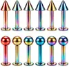Venta al por mayor de Piercings Labiales Europeos y Americanos de Acero Inoxidable, Joyería para Piercing Corporal de Personalidad Exagerada Cónica, en Stock, Directo del Fabricante