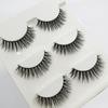 Empuje caliente transfronterizo natural largo multicapa tridimensional pestañas postizas tres pares pestañas 3D naturales cruzadas suministro de comercio exterior