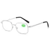 Gafas para presbicia al por mayor Vidrio HD Gafas de lectura Montura completa de metal Venta de fábrica Puesto callejero Espejo para anciano
