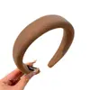 Diadema Retro de Color Café de Caña Ancha para Mujer para Otoño e Invierno, Nuevo Estilo 2025, Diadema de Gama Alta, Pinza para el Cabello para Lavarse la Cara, Accesorio para el Cabello