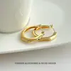 [Recomendado por Ying'Er] Pendientes Arsis de Agua Corriente, Pendientes de Aro Lisos de Plata Estilo Francés de Nicho, Accesorios para Orejas de Diseño de Clavo