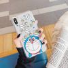 Doraemon é adequado para capa de celular Apple 13, Capa Transparente de Cobertura Total para iPhone 14 Pro, Modelo Feminino 1211, Anti-Impressões Digitais