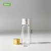Frasco de plástico transparente com tampa de alumínio de 10/20/50/100ml para dispensar loção, frasco pequeno para dispensar reagente líquido