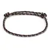 Pulseira de corda de cor cruzada de quatro fios, pulseira tecida à mão, pulseira de corda, pulseira com fecho de paz