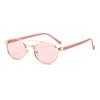 Gafas de Sol Ovaladas de Celebridad de Internet de Personalidad Europea y Americana 2025 Combinación Perfecta Comercio Exterior Explosiones Sencillas Doble Puente Ovaladas Marco Pequeño Gafas de Sol JK