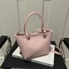 Bolsa de balde portátil simples feminina 2024 verão novo casual pendular moda cor sólida simples ombro bolsa transversal