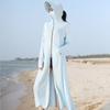 Ropa Larga de Protección Solar de Seda de Hielo para Mujer Verano Fina Protección Solar de Cuerpo Completo Ropa para la Piel Protección Solar para Ciclismo al Aire Libre Abrigo de Manga Larga