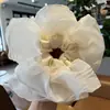 Scrunchie Retrô Estilo Francês para Mulheres, Elástico de Cabelo Versátil Coreano de Cetim de Alta Qualidade, Acessório de Cabelo Estilo Mori, Grande Ornamento de Cabelo