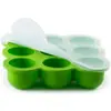 Caja de suplementos alimenticios de silicona de 9 compartimentos al por mayor de fábrica con tapa caja de suplementos alimenticios para bebé de 12 compartimentos caja de almacenamiento de alimentos para bebé de silicona de 7 compartimentos