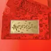 Sobre de Dinero de Oro Puro 999 del Año de la Oveja para Riqueza y Prosperidad, Regalo para Eventos Temáticos del Zodiaco, Venta al por Mayor de Regalos Pequeños