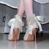 Tacones Altos de Temperamento Francés Sentido de Diseño Nicho No Cansan los Pies Dama de Honor Vestido de Novia Zapatos de Boda Doble Uso Zapatos de Novia