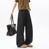 Calças de trabalho masculinas cor cáqui, estilo japonês, perna reta, modelagem solta, calças de perna larga, calças compridas, novas calças casuais primavera/verão 2026