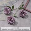 Flor Falsa de Rosa Diamante de 3 Cabezas Simulada Ramo Hecho a Mano Flor de Boda Flor Decorativa Artificial Arreglo de Boda Arreglo Floral de Piso