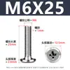 Tornillo de Acero Inoxidable 304 Cabeza Plana Ranura de Cruz Biselada Borde Biselado Tornillo para Muebles Cabeza Plana Redonda Tornillo de Fijación M2-M12