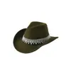 Sombreros Elegantes Europeos y Americanos para Hombres y Mujeres, Sombreros Jazz Cowboy Únicos, Borlas, Piedras Preciosas, Accesorios de Pedrería, Cinturones, Boda Compromiso