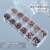 Joia de diamante para unhas K9 de alta qualidade, rede vermelha, explosões, diamante de fundo plano, transparente, cor mágica AB, diamante cor champanhe, saco de material super brilhante