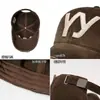 Boné de Baseball com Bordado de Letras Degradê Lavado Novo Vintage Transfronteiriço, Boné Simples e Versátil de Bico de Pato para Street Fashion