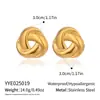 Pendientes de Acero Inoxidable Espiral Geométrica, Clásicos y Versátiles, Diarios Sin Desvanecimiento, Joyería Elegante Personalizada para Mujeres