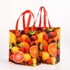 Bolsas Tote para Levar Frutas e Legumes, Sacolas de Presente, Sacolas de Embalagem em Tecido Não Tecido Espesso Laminado, Sacolas Promocionais para Frutaria, em Estoque