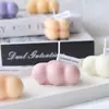 Vela Aromática de Nuvens Brancas Pequenas Formato de Nuvem Fofo Cera de Soja Vegetal Decoração de Casa Acessórios Nórdicos Presente de Mão