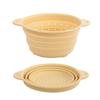 Cesta de Drenagem de Silicone Amazon Coador Dobrável de Aço Inoxidável Cesta de Vegetais para Pia de Cozinha Cesta de Frutas Doméstica Retrátil