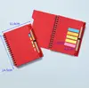 Bloco de Notas Espesso A6 para Promoção de Negócios, Notas Adesivas Reutilizáveis, Caderno Espiral Publicitário com Logo e Caneta, Nova Conveniente Nota Adesiva de Presente